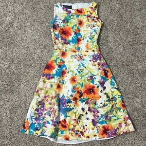 Cute fit and flare dress!